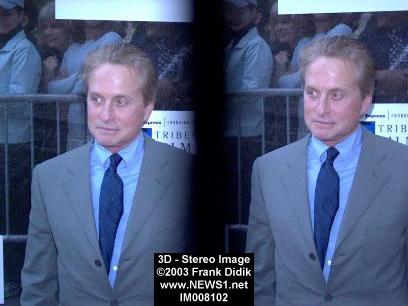 and famous people in 3D stereo including Robert Deniro Bi Ling in 3D